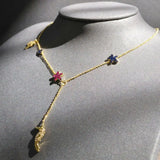 Tropical Forest Flowers Birds Adjustable Necklace Tassel Long Women Gift