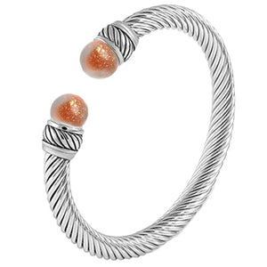 Crystal Stainless Steel Bangle for Women