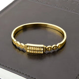 Vintage Abacus Titanium Steel Bracelet Rose Carabiner Jewelry