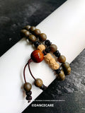 Vintage Sandalwood Beaded Bracelet Charm for Women Men Girls