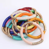 Vintage Acrylic Resin Bamboo Cuff Bangle