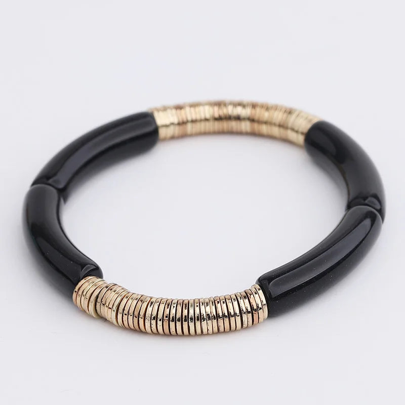 Vintage Acrylic Resin Bamboo Cuff Bangle