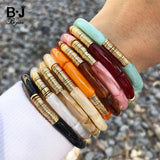 Vintage Acrylic Resin Bamboo Cuff Bangle