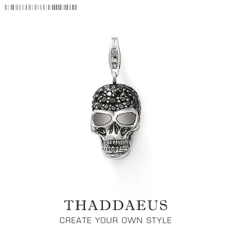 Vintage Skeleton Pendant Charm for Bracelet Halloween Party