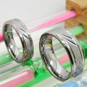 Silver Tungsten Carbide Women's Wedding Rings