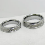 Silver Tungsten Carbide Women's Wedding Rings