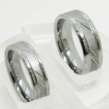 Silver Tungsten Carbide Women's Wedding Rings