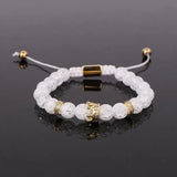 CZ Crown&Queen Charm Bracelet Couple Jewelry