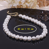 Pearl Collar Necklaces Big Beads Choker Necklace Wedding Party Jewelry
