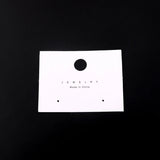 200pcs Paper Earrings Card 6x8cm Logo Jewelry Earring Packaging Display Cards