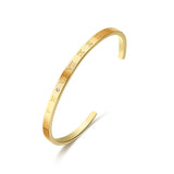 Women Bracelets Charms Letters Bangle Engagement