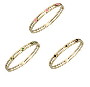 Women Bracelets Charms Letters Bangle JAR003