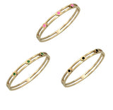 Women Bracelets Charms Letters Bangle JAR003