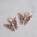 Double Thai Pop Butterfly Pearl Necklace