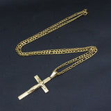 Stainless Steel Cross Necklace for Women 60/70CM Chain Pendant