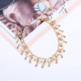 Crystal Tassel Beach Anklet Foot Jewelry