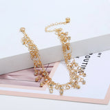 Crystal Tassel Beach Anklet Foot Jewelry