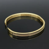 6MM Stainless Steel Woven Cuff Bracelet for Women