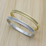 6MM Stainless Steel Woven Cuff Bracelet for Women