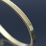 6MM Stainless Steel Woven Cuff Bracelet for Women