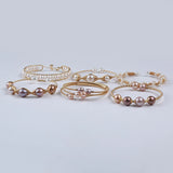 Natural Freshwater Pearl Charm Bracelet - Women's Jewelry
