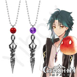 Genshin Impact Xiao Cosplay Necklace & Dagger Choker Set