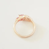 Lady Red Cubic Zircon Wedding Ring 585 Jewelry Designs for Women