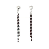 Women Silver Stainless Steel Round Earrings Jewelry