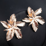 Big Flower Ear Stud Earrings Dangle Party Jewelry Gift