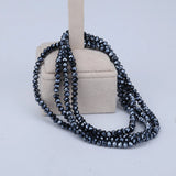 Women 1m Elasticity Choker Set or Bracelet Dual Use Crystal Beads Chain