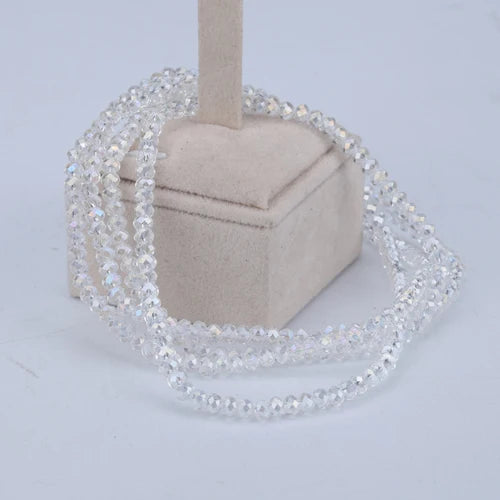Women 1m Elasticity Choker Set or Bracelet Dual Use Crystal Beads Chain