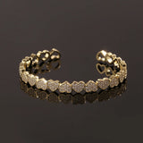 Heart CZ Bracelet Copper Inlay Sweet Charm Holiday Accessory