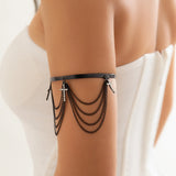 Punk Style Cross Tassel Chain Arm Bangle