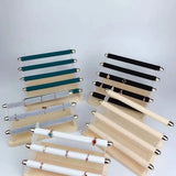 Wood Acrylic Velvet Ring Holder T-Bar Jewelry Display Stand