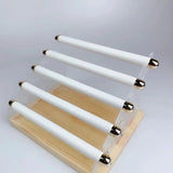 Wood Acrylic Velvet Ring Holder T-Bar Jewelry Display Stand