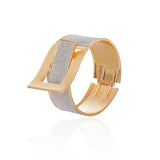 Leopard Print Wrap Belt Buckle Bracelet for Women