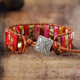 Natural Jasper Stone Wrap Bracelet