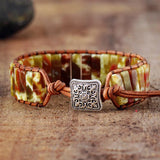 Natural Jasper Stone Wrap Bracelet