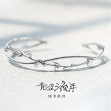 Youthful Silver Plated Twisted Wire Bracelets TYB107