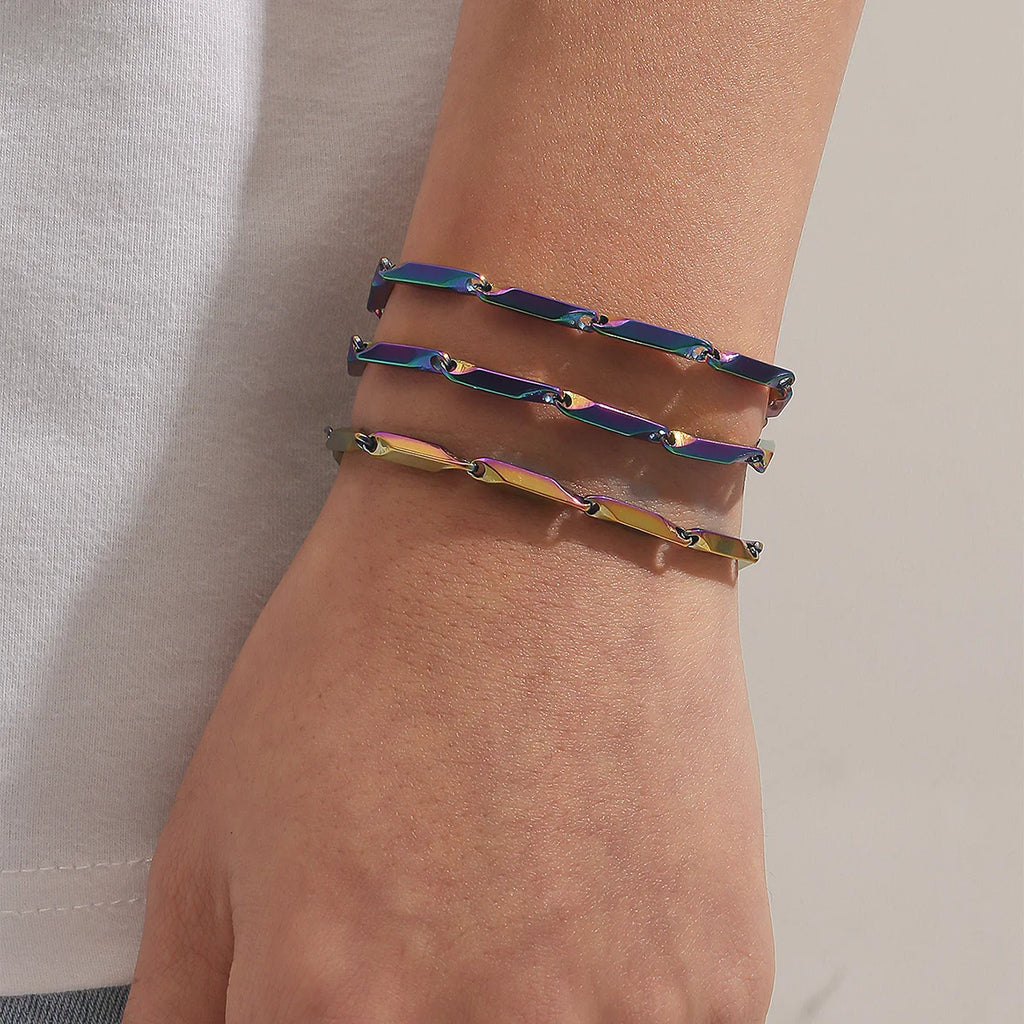 Colorful Multilayer Chain Bracelet for Men