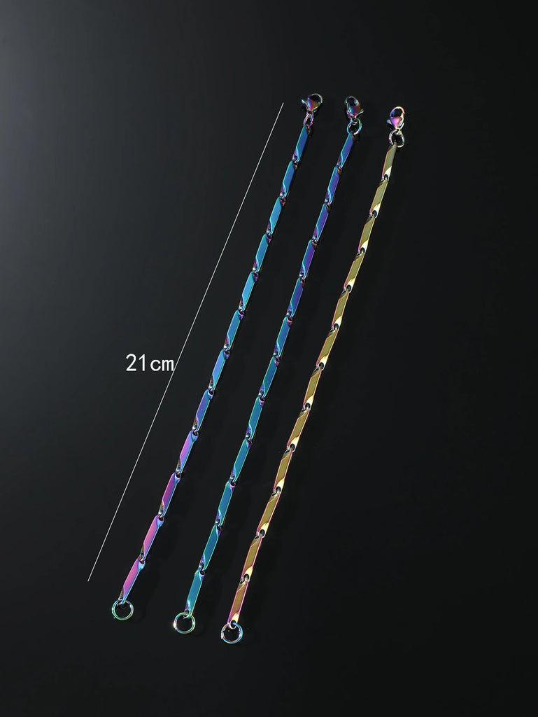 Colorful Multilayer Chain Bracelet for Men