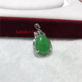 Green Jades Pendant Necklace 16X29MM