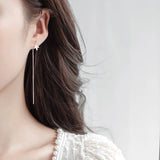 Maple Leaf Long Tassel Earrings for Women Stylish Jewelry