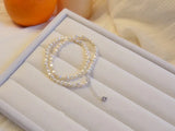 Baroque Shaped 6-7MM Pearl Necklace 925 Sterling Silver Clasp