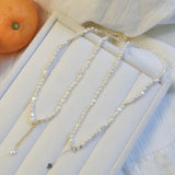 Baroque Shaped 6-7MM Pearl Necklace 925 Sterling Silver Clasp