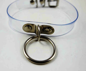 Sexy Harajuku Clear Leather O-Round Choker Necklace Collar Club Party