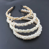 Woven Pearl Headband for Ladies Street Style Hair Accessories