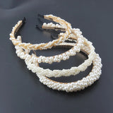 Woven Pearl Headband for Ladies Street Style Hair Accessories