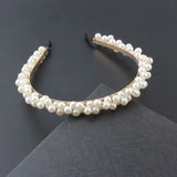 Woven Pearl Headband for Ladies Street Style Hair Accessories