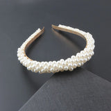 Woven Pearl Headband for Ladies Street Style Hair Accessories